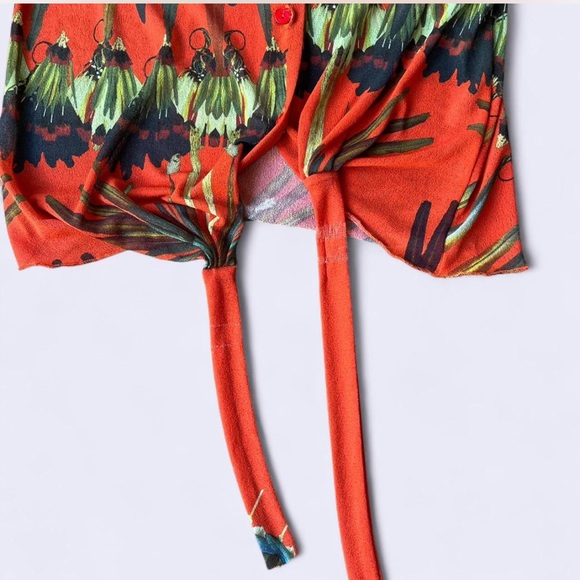 Jean Paul Gaultier vintage 1990s Soleil collection blouse.